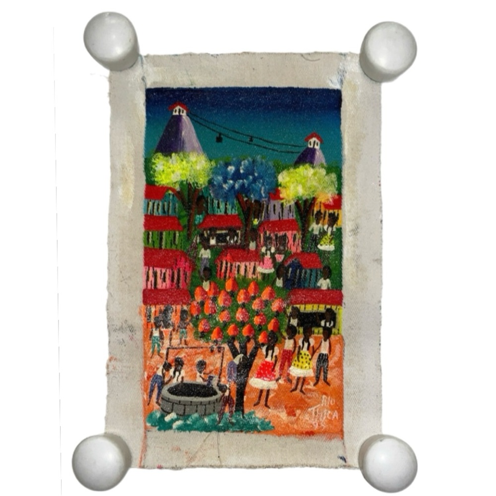 Original Small Favela Type Painting - Rio de Janeiro